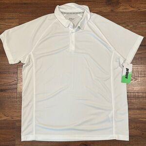 BRAND NEW! Prince Men's White Polo Shirt sz: XL